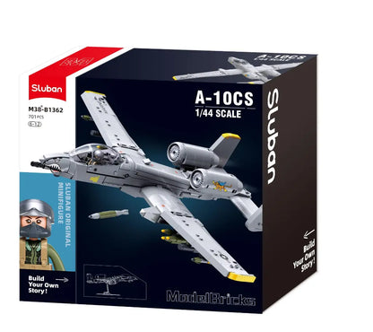 Sluban 1362 ModelBricks - 1/44 A10CS Attack Aircraft 701Pcs