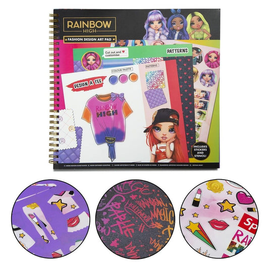 Rainbow high fashion design art pad