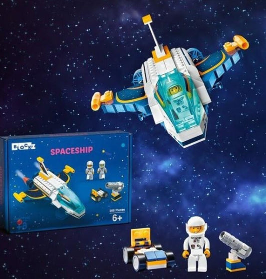 Blockz spaceship brick set 208 pieces