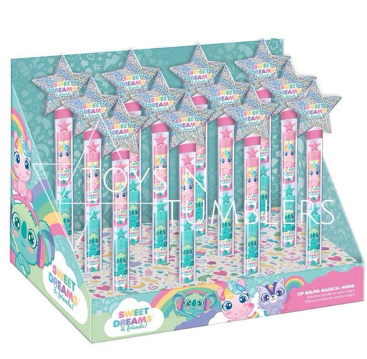 Sweet dreams and friends lip balm wand 

Contains 3 lip balms 