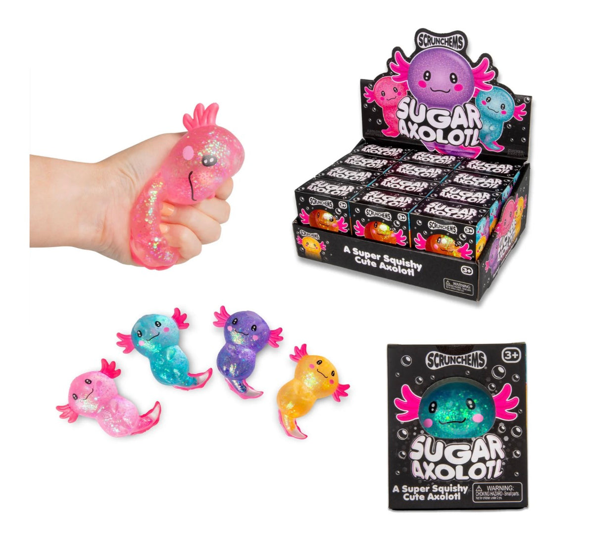 SCRUNCHEMS sugar axolotls