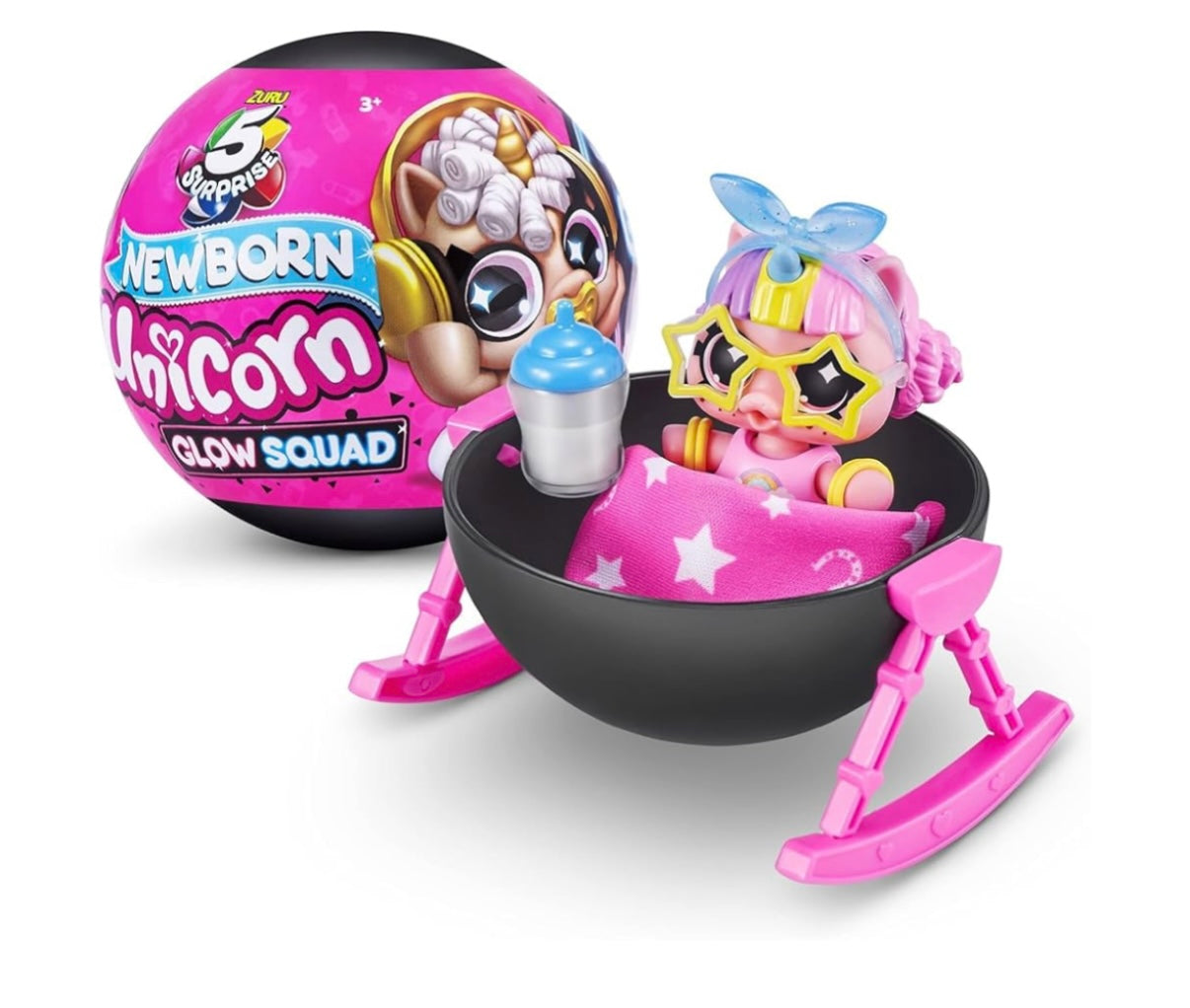 Zuru newborn unicorn glow squad