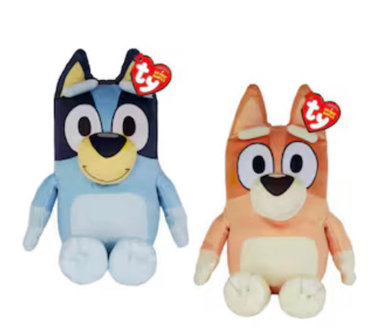Large Bluey and bingo Ty plushies 33cm