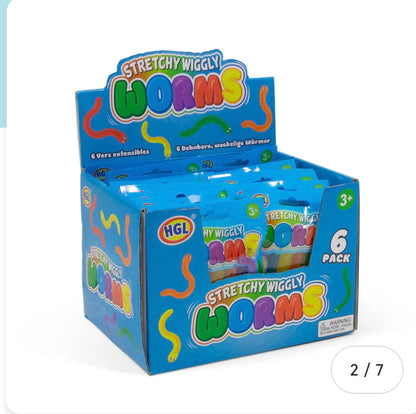 Wiggly worm 6 pack