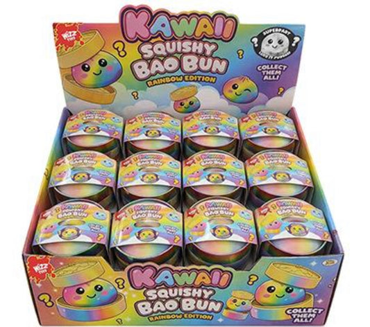 Kawaii squishy rainbow sugar Bao bun dumplings 5.5cm