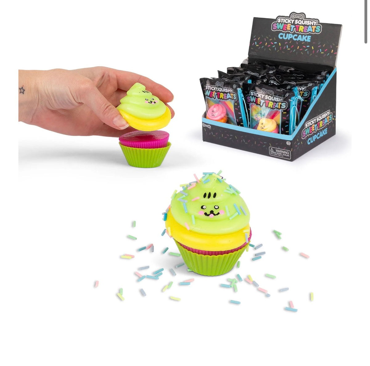 SCRUNCHEMS SWEET TREATS STICKY SQUISHY CUPCAKE