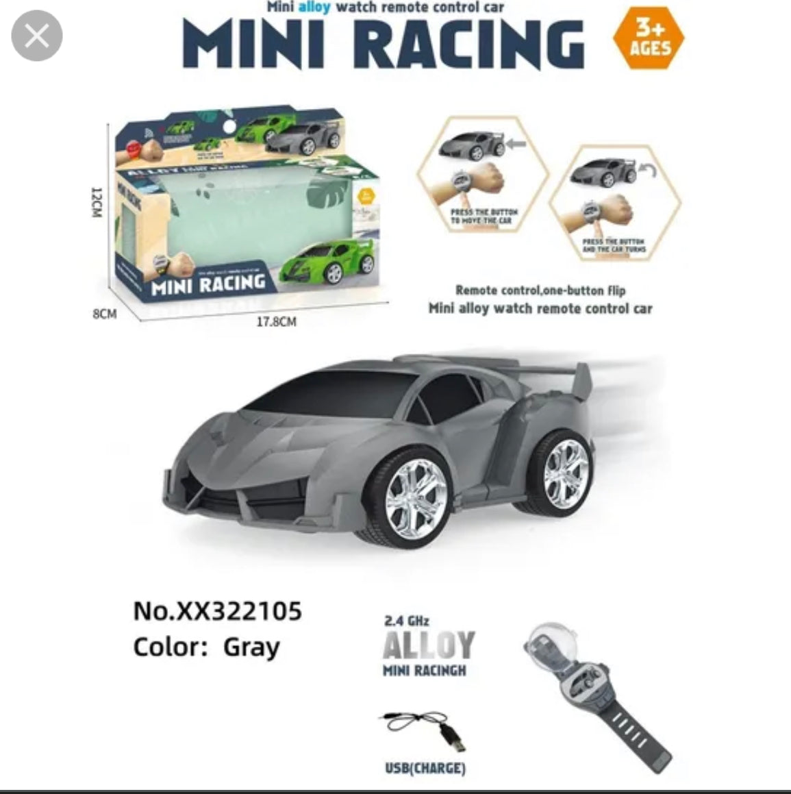 Mini Racing R.C watch