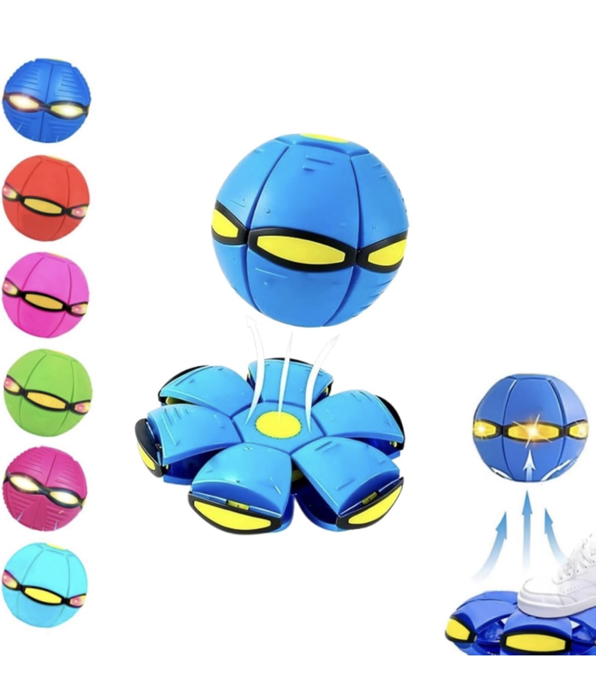 Pop up ball frisbee.