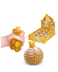 Gold bear squishy mesh ball