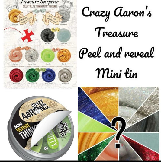 Crazy Aaron’s treasure peel and reveal mini Tin