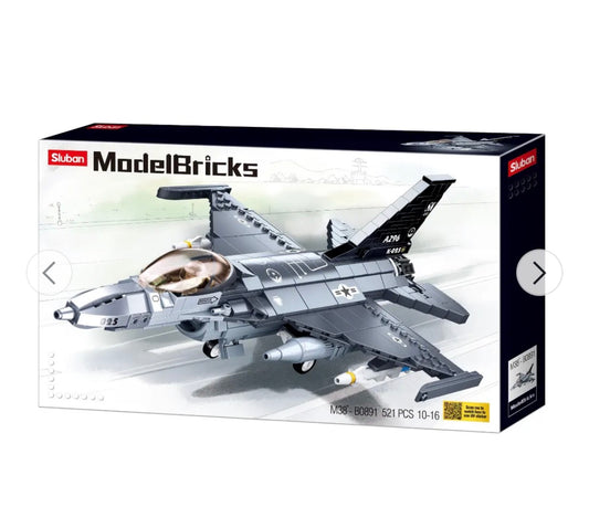 MODELBRICKS - F-16C FALCON FIGHTER 521PCS