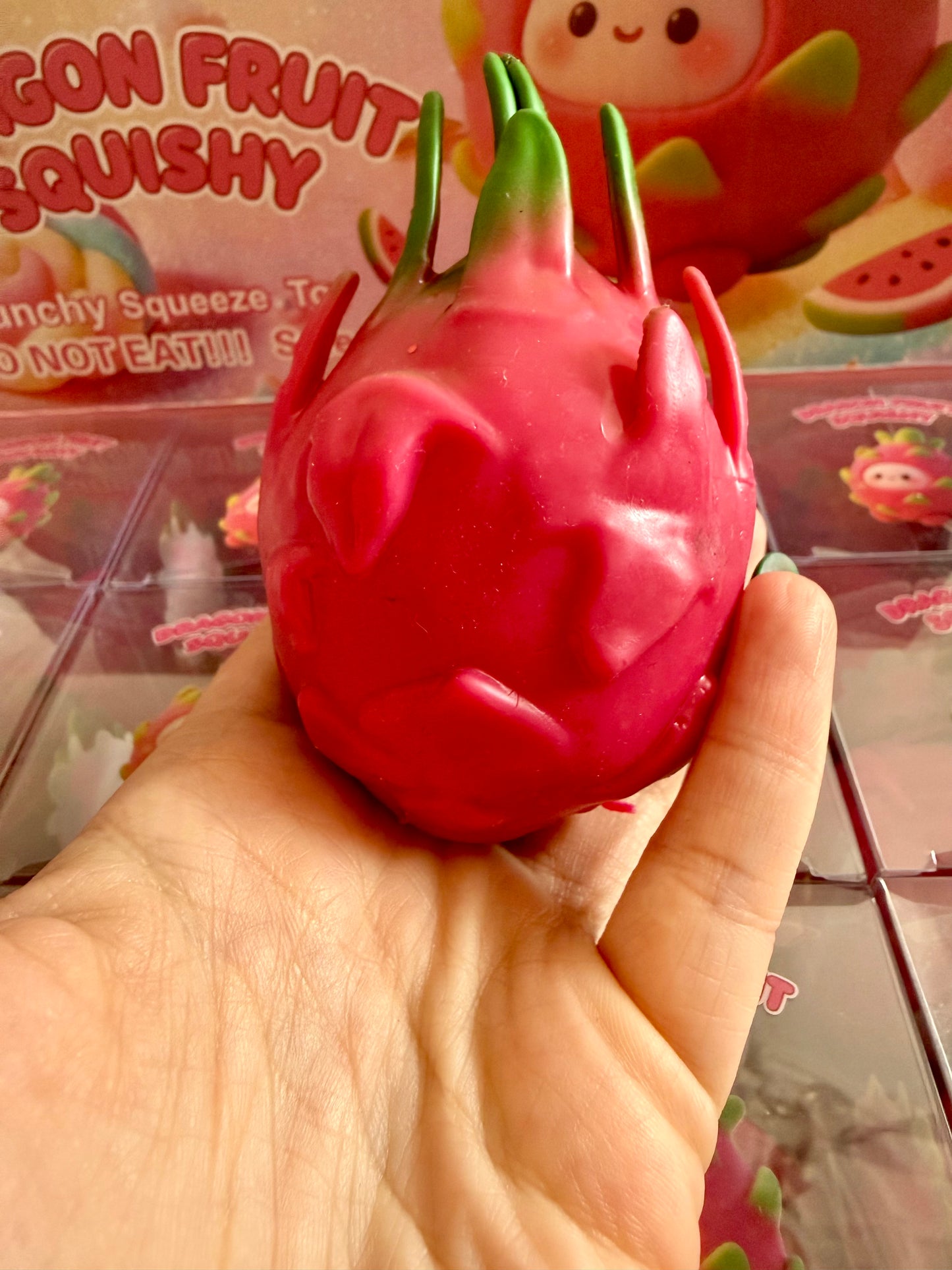 Crunchy dragon fruit squishy