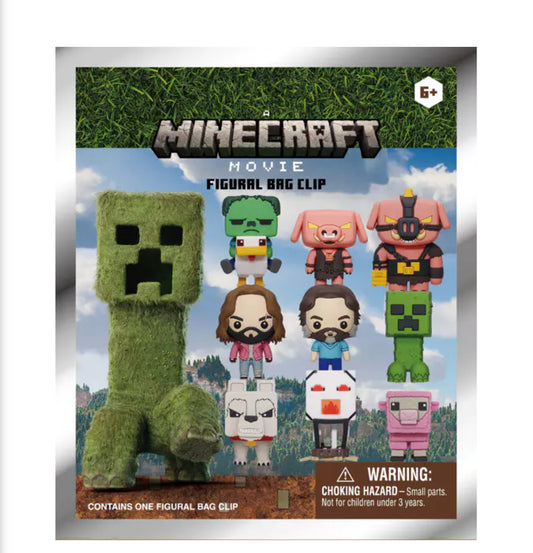 Minecraft movie 3D bag clip blind bag