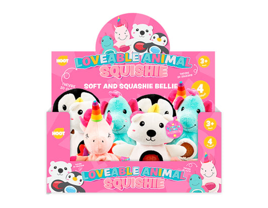 Squeezy Belly Plush Animals