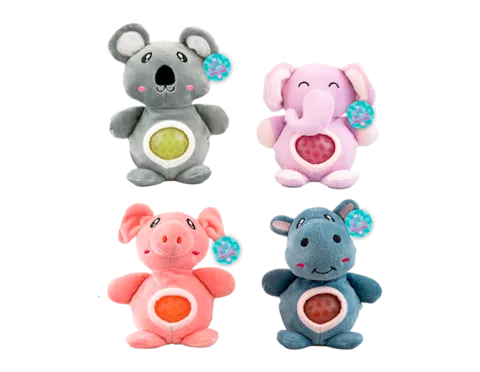 Cutie animals sqeezy belly plush