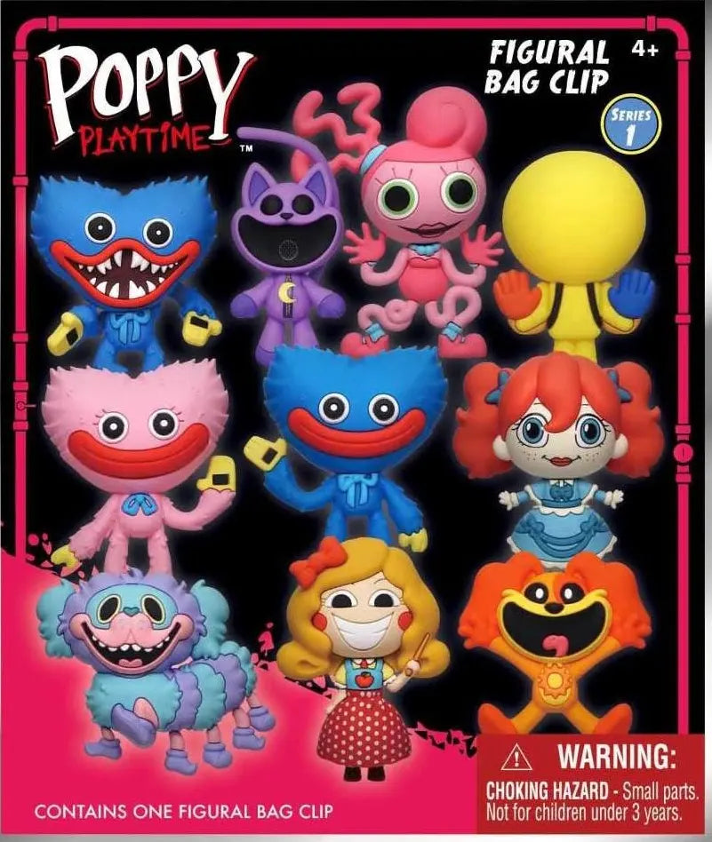 Poppy Playtime 3D Foam Bag Clip, Series 1 mystery bag