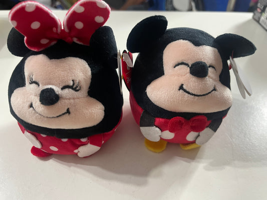 Minnie or Mickey Ty puffies