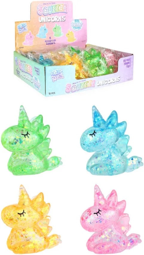 Glitter sugar unicorn squishies