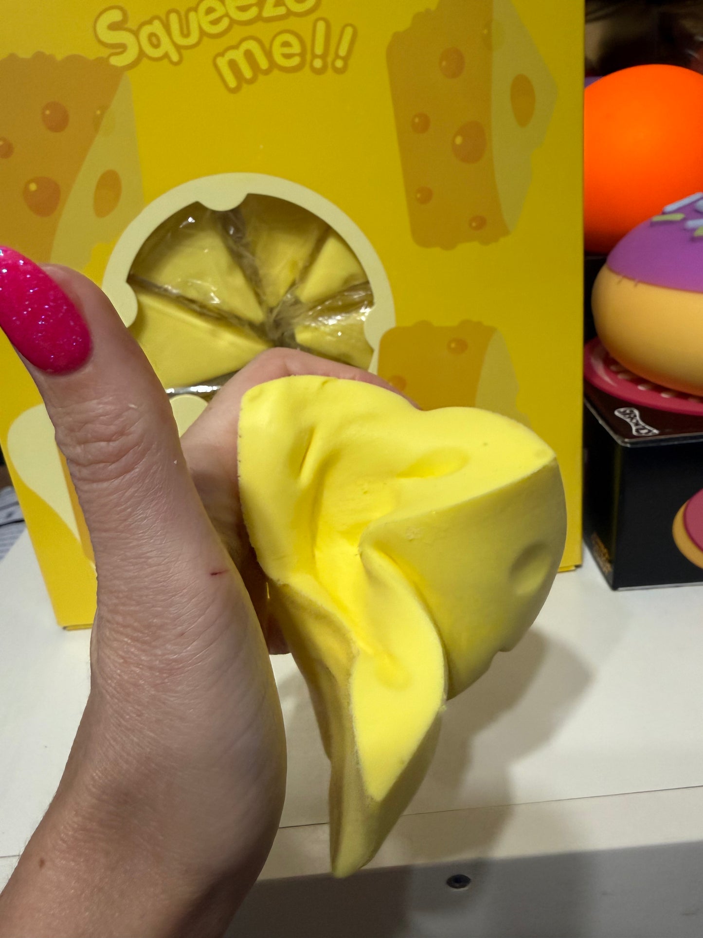 Foam slow release cheese triangle