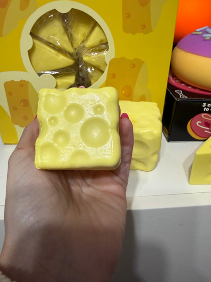 Square foam release buttery soft cheese Small and Medium