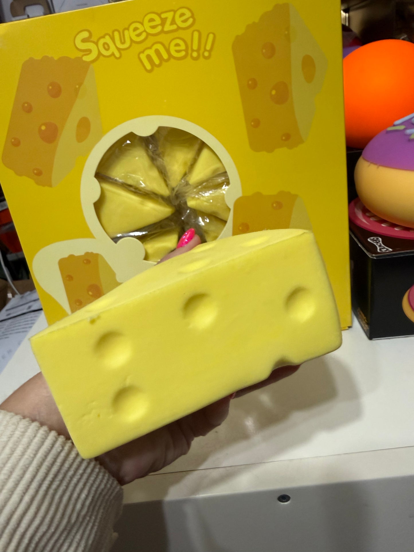 Foam slow release cheese triangle