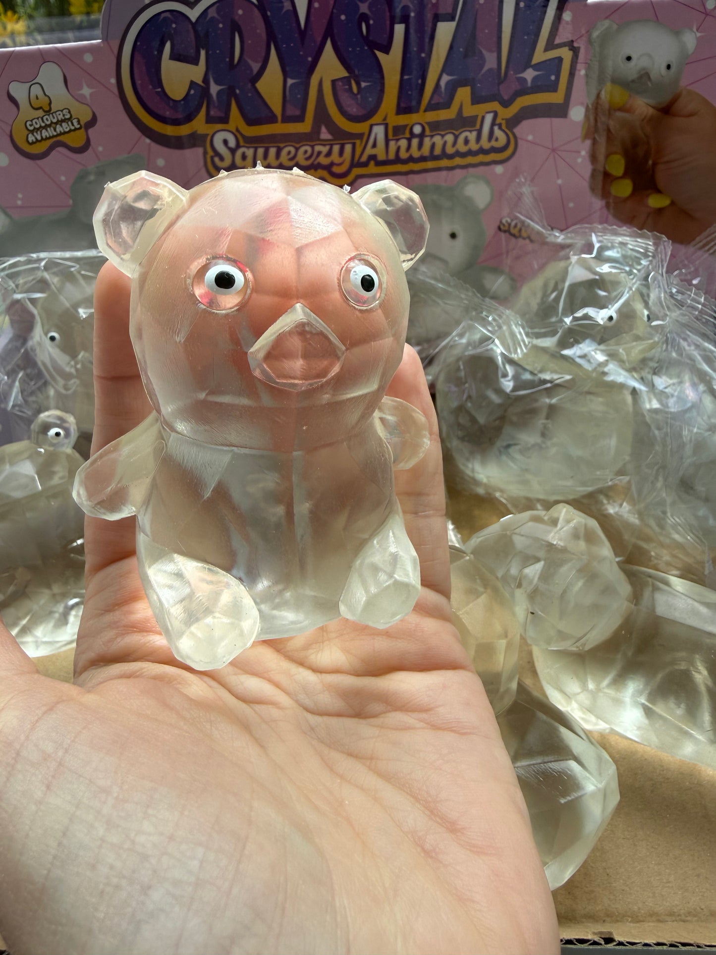 Maltose Squeezy Clear Crystal Animals