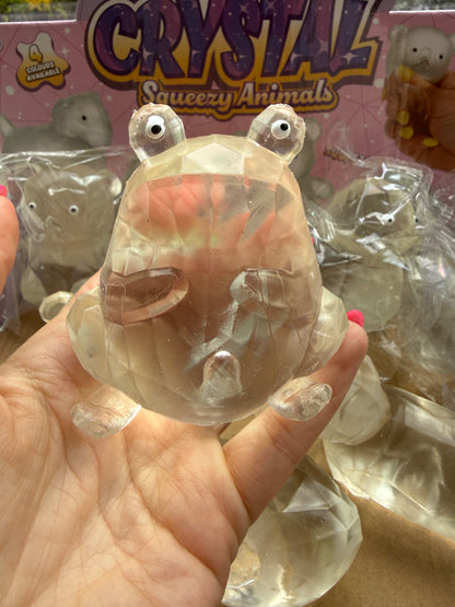 Maltose Squeezy Clear Crystal Animals