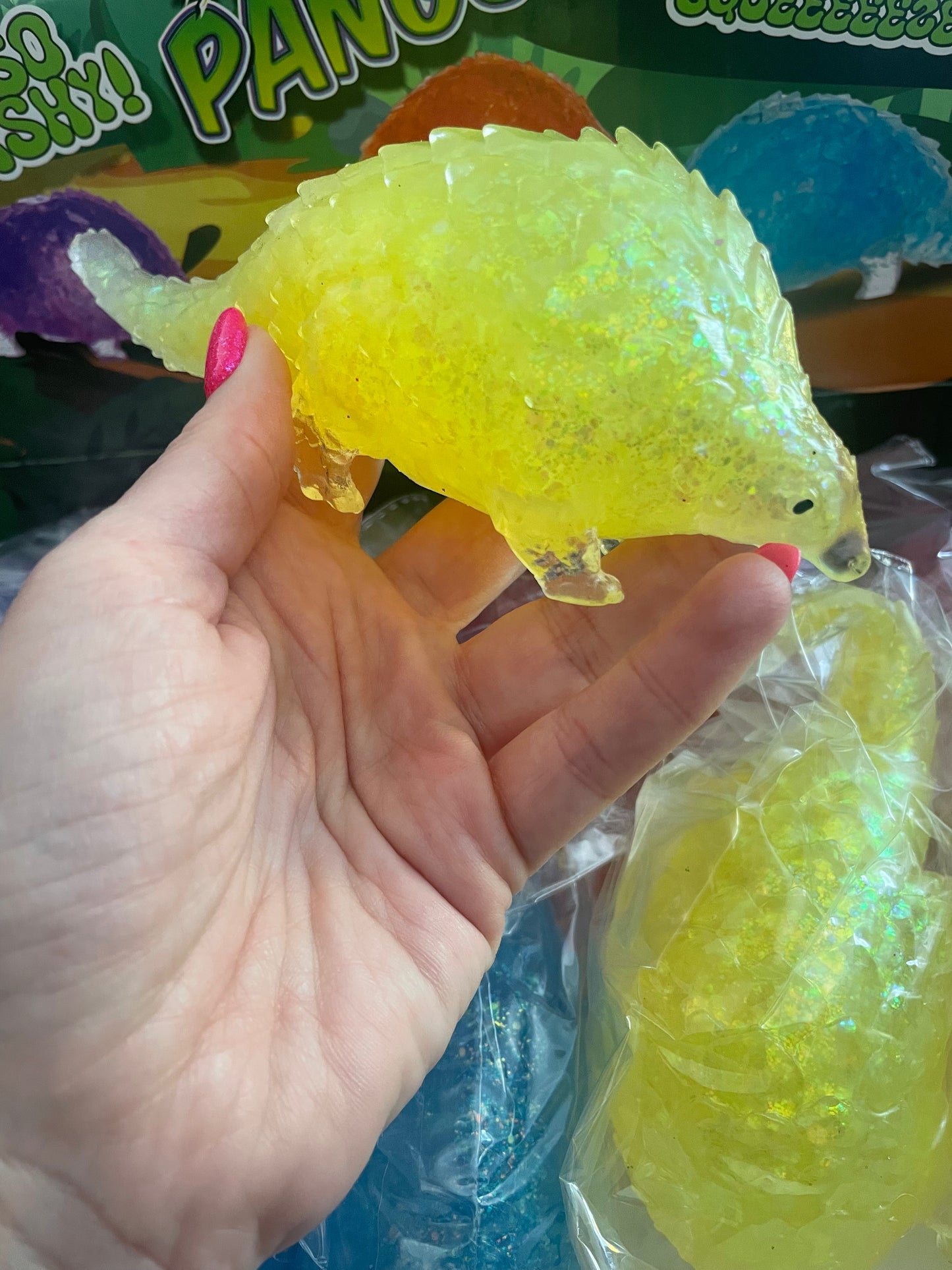 Squeezy pangolin squishy