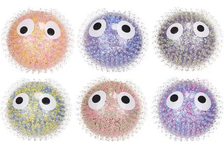 Spikey air filled Googly eyed ball