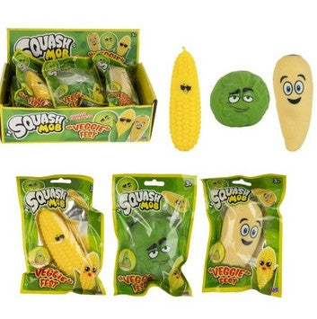 Squash mob sand filled veggies