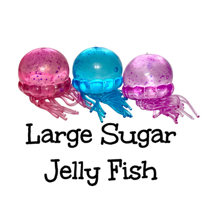 NEW!! Large Palm Size Sugar Jelly Fish Squishy