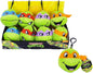 Teenage Mutant Ninja Turtles Soft Toy Bag Clips - 4 Assorted (10cm)