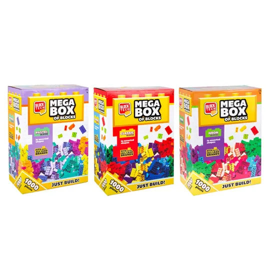 Block Tech Mega Box of Blocks: 1000 Piece Set