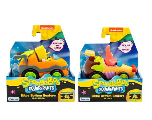 SpongeBob Squarepants Bikini Bottom Boaters Rev Up Racers with Spongebob and Patrick