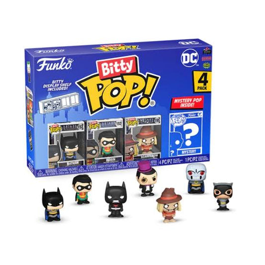 Bitty pop! DC superhero’s Batman 4 pack
