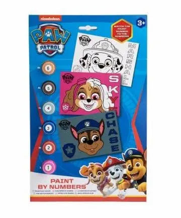 Paw patrol paint by numbers