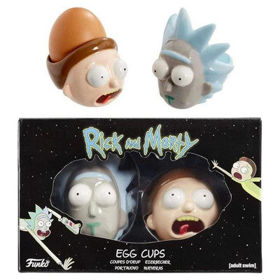 Rick and Morty egg cups.  *buy one get one free*