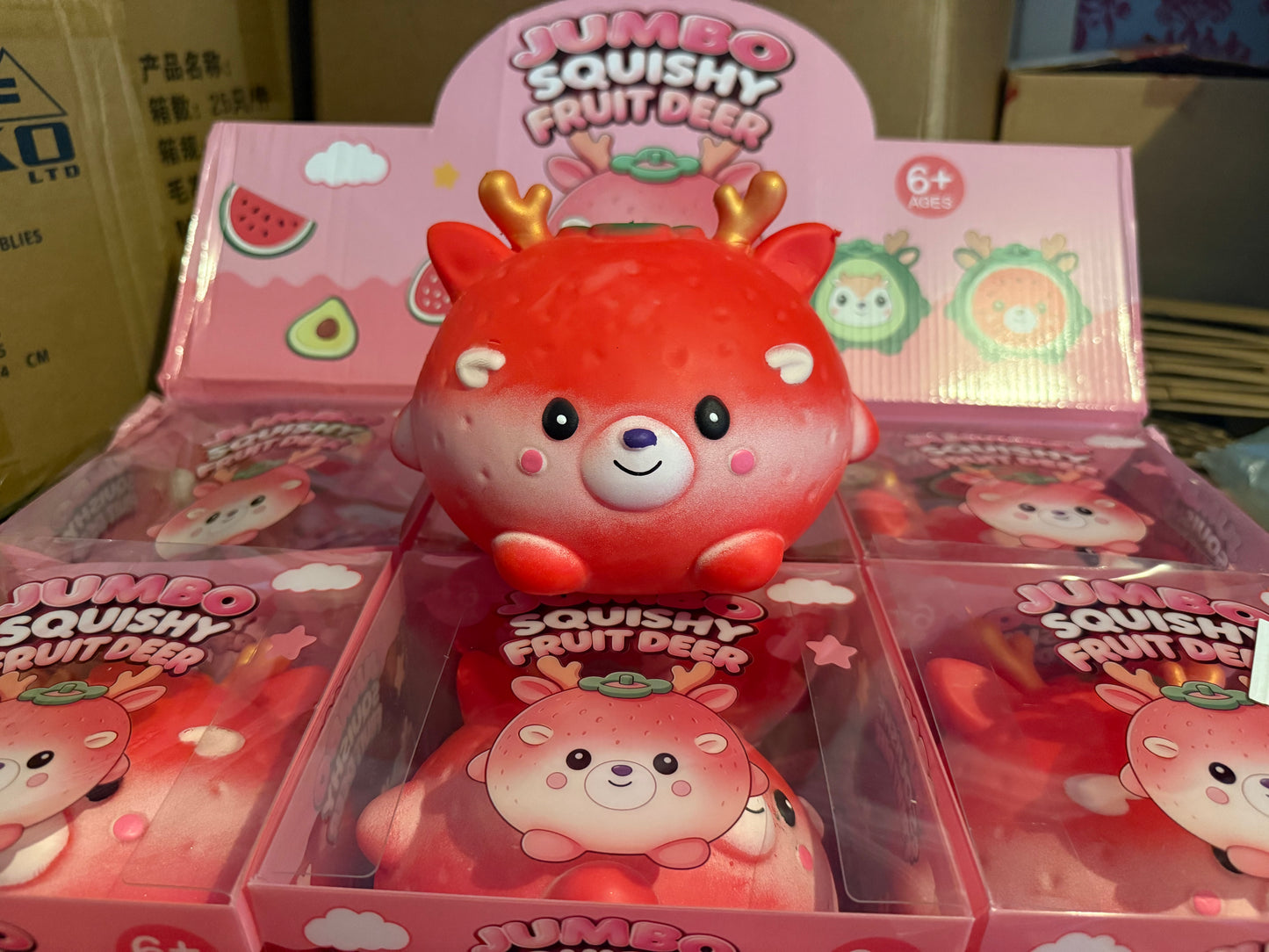 Jumbo Squishy Fruit Deer