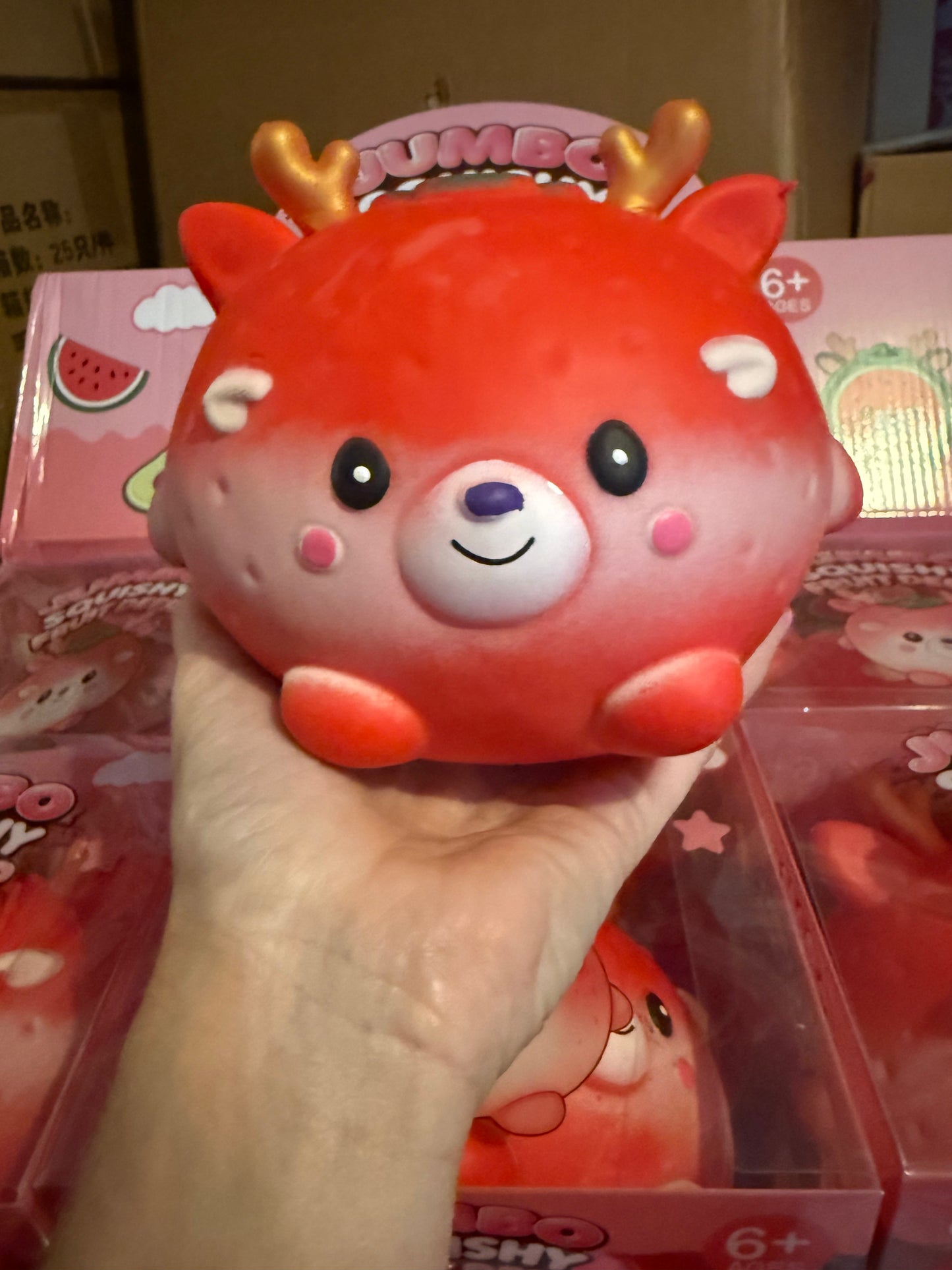 Jumbo Squishy Fruit Deer