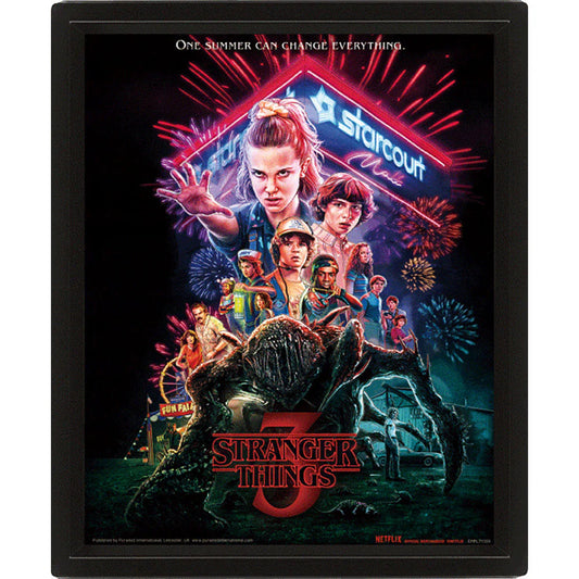 Stranger things 3D picture and frame