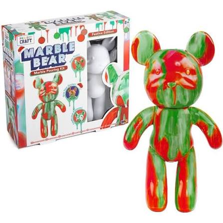 Festive marble bear pouring kit.  *buy one get one free*