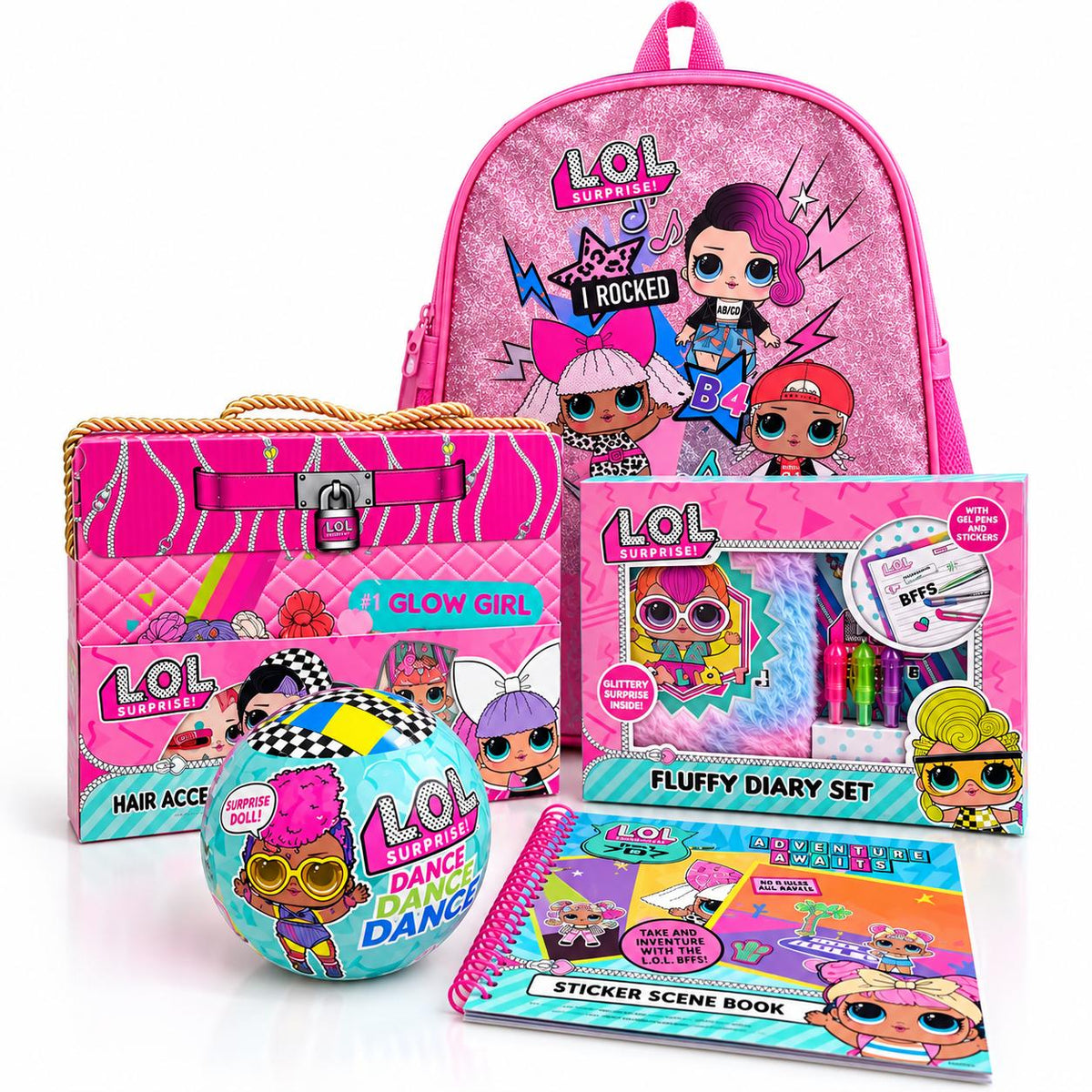 LOL Surprise! Girls Activity & Stationery Gift Bundle - Dance dance dance