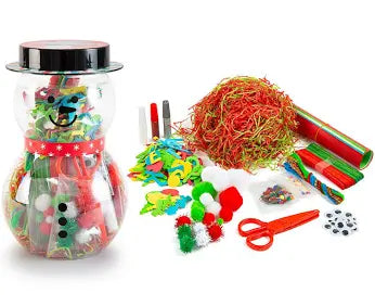 Snowman craft jar