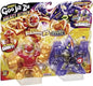 Heroes of Goo Jit Zu BANDAI Galaxy Attack Action Figure Pack 2 Sun Fire Blazagon vs Dark Matter Terrack - CO41169 Multicolor - Stretch and Twist Figures for Action!