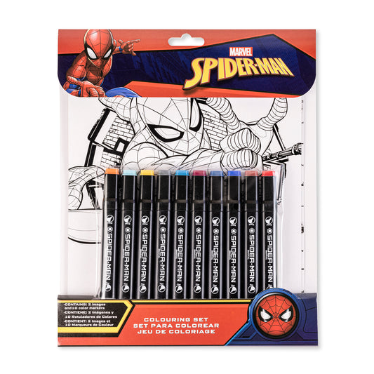 Spider-Man colouring set
