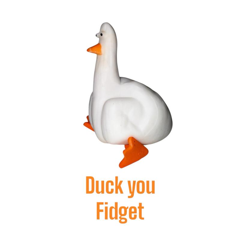 DUCK YOU!! Funny Sand Filled Fidget Adult Humor