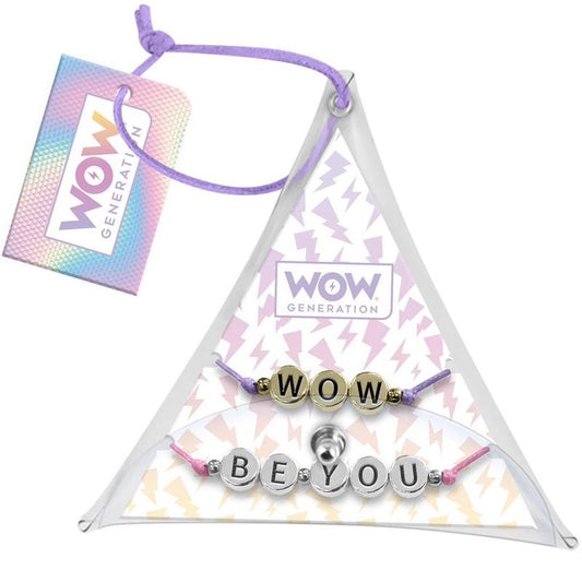 WOW Generation Bracelets with message 2 pack