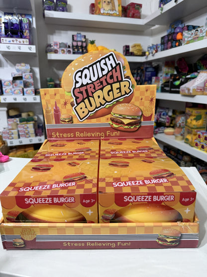 Jumbo burger dough filled squishy